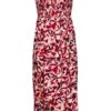 ESPRIT Gesmoktes Mini-Schlauchkleid Mit Blumenmuster Dark Red -Esprit esprit gesmoktes mini schlauchkleid mit blumenmuster dark red