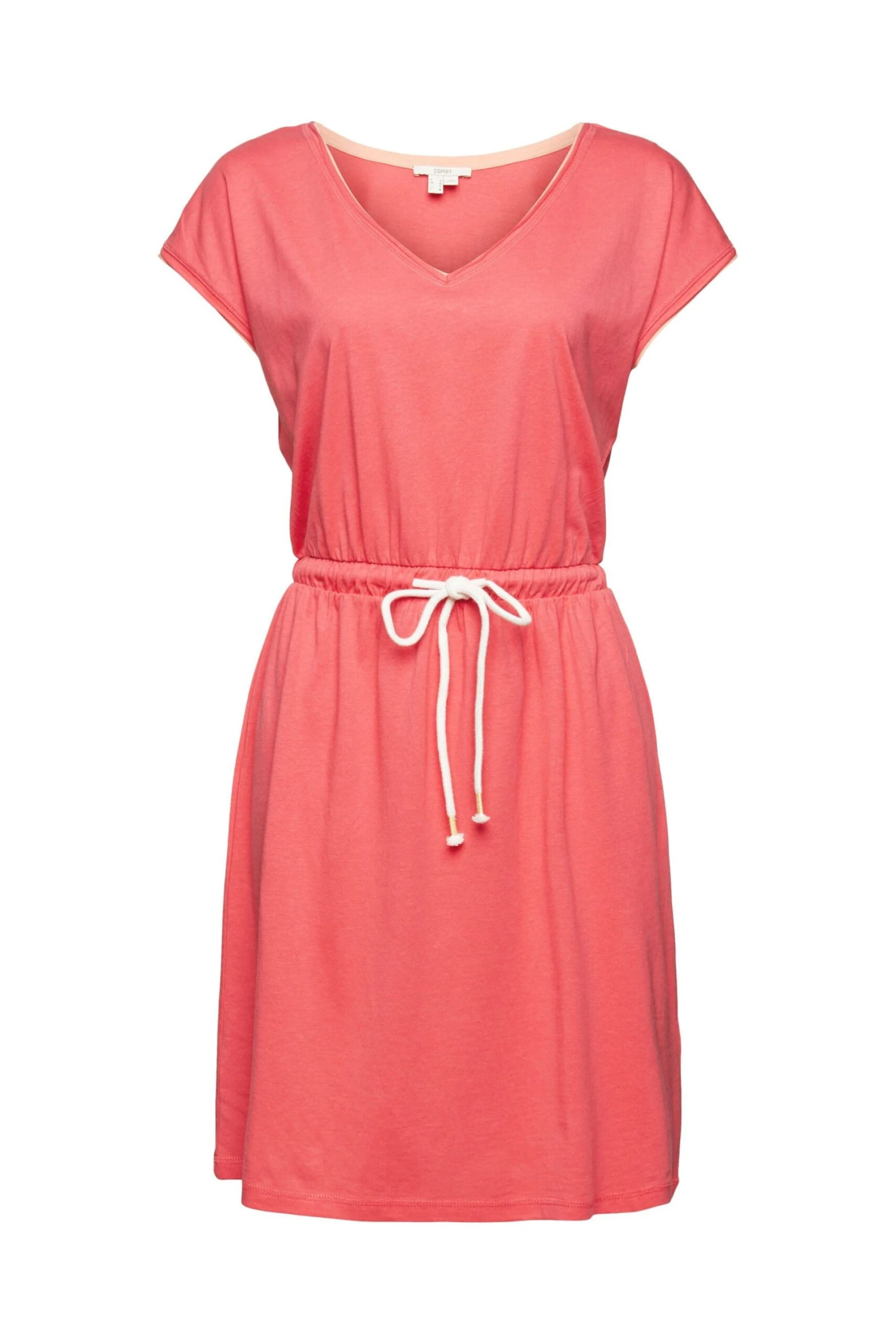 ESPRIT Kleid Knitted Midi Coral Red 3 ESPRIT Kleid Knitted Midi Coral Red