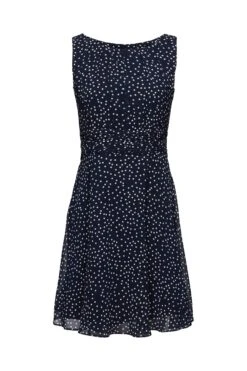 ESPRIT Kleid Mit Geraffter Taille Navy Blue