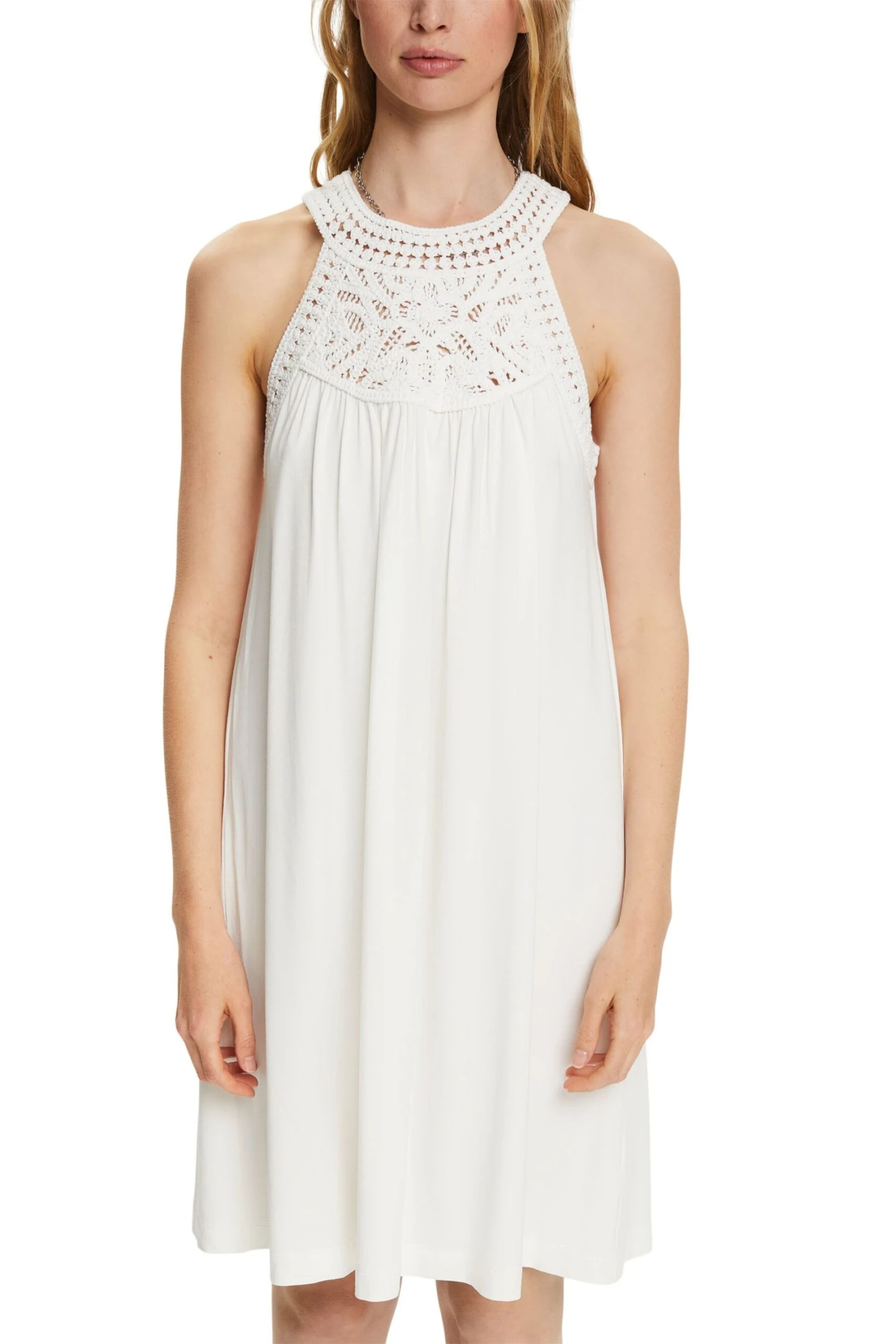 ESPRIT Kleid Mit Häkelspitze Off White 4 ESPRIT Kleid Mit Häkelspitze Off White – Bild 2