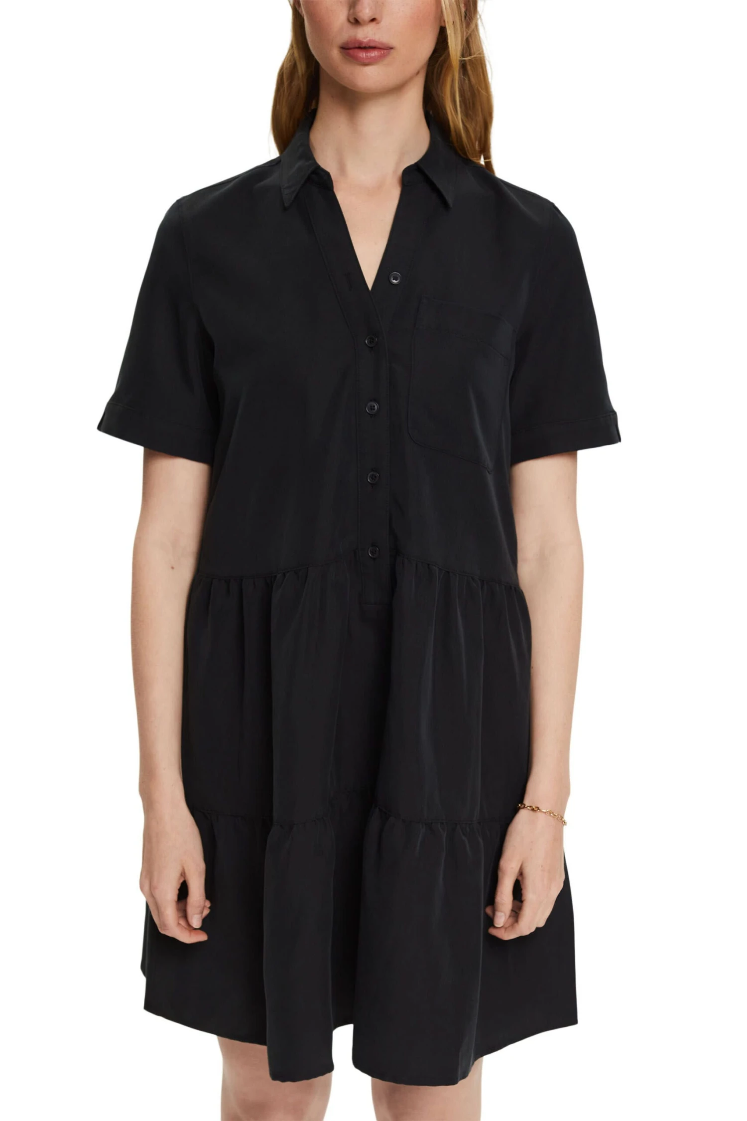 ESPRIT Kleid Mit Volants Black 4 ESPRIT Kleid Mit Volants Black – Bild 2