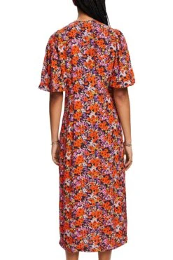 ESPRIT Kurzärmeliges Midikleid Mit Blumenmuster Navy -Esprit esprit kurzarmeliges midikleid mit blumenmuster navy 2