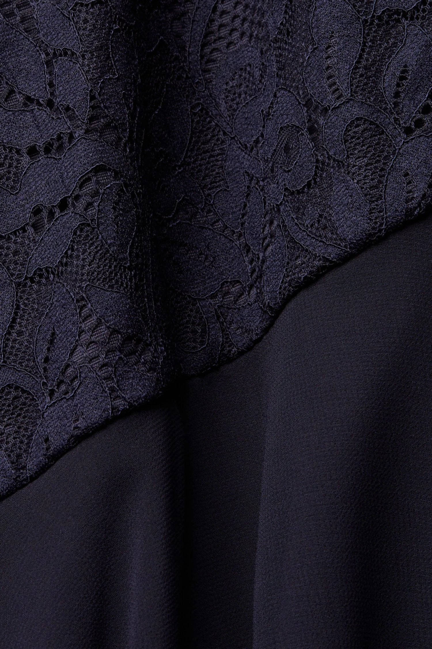 ESPRIT Midikleid Mit Spitze Navy 6 ESPRIT Midikleid Mit Spitze Navy – Bild 4