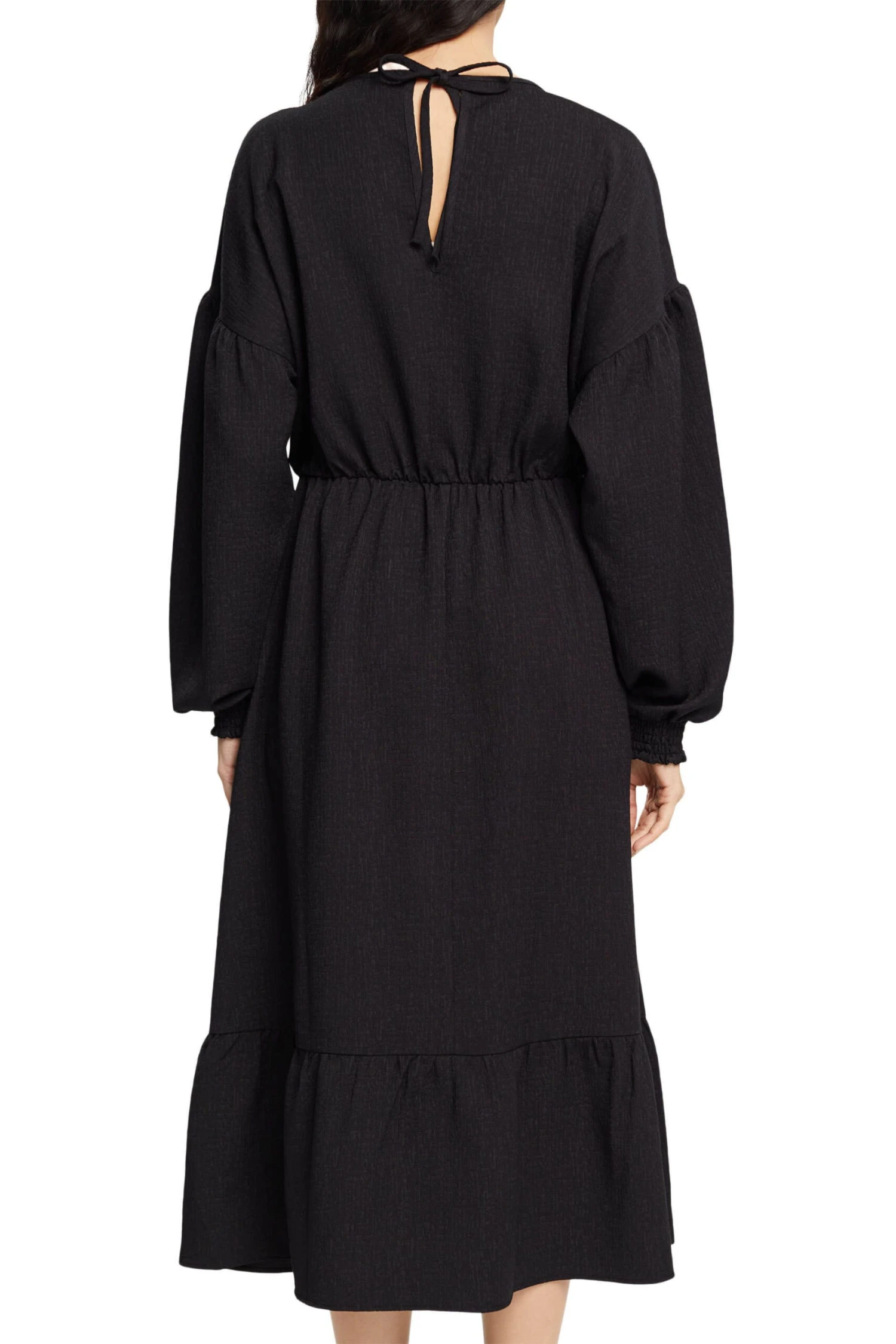 ESPRIT Midikleid Mit Volants Black 5 ESPRIT Midikleid Mit Volants Black – Bild 3