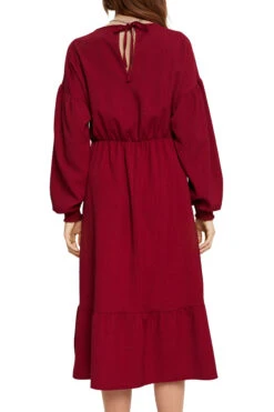 ESPRIT Midikleid Mit Volants Cherry Red -Esprit esprit midikleid mit volants cherry red 2