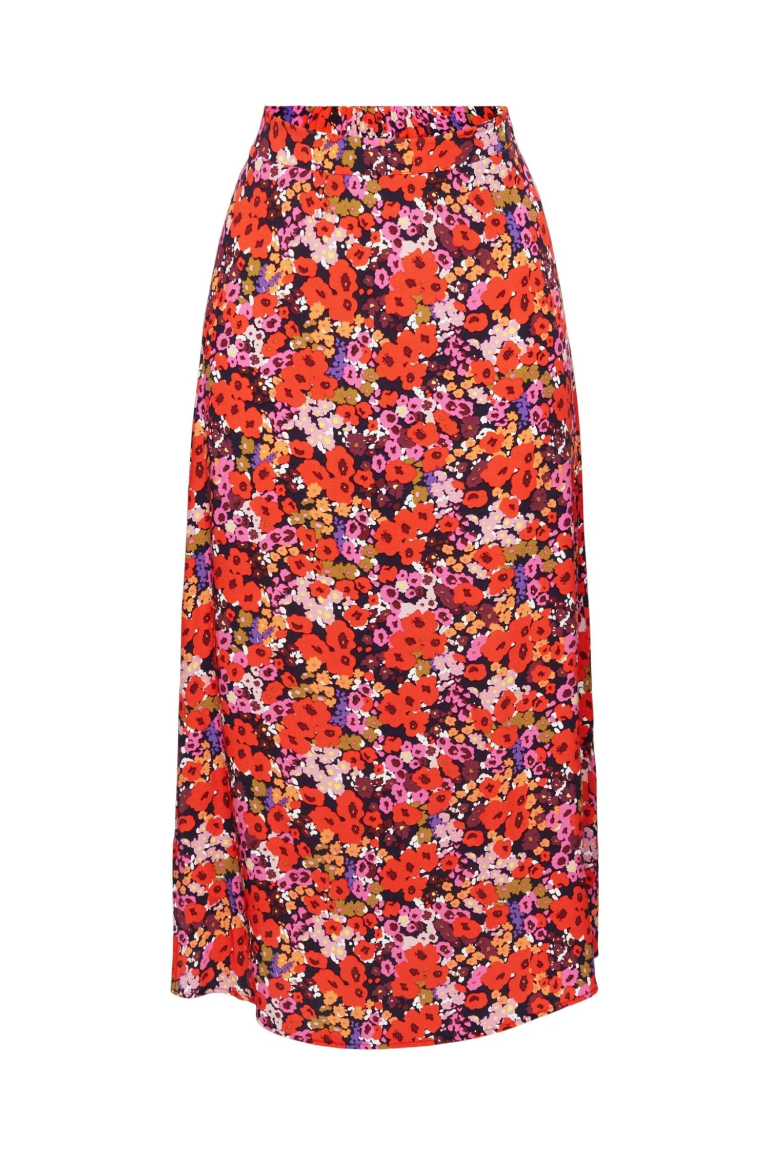 ESPRIT Midirock Mit Allover-Blumenmuster Navy 3 ESPRIT Midirock Mit Allover-Blumenmuster Navy