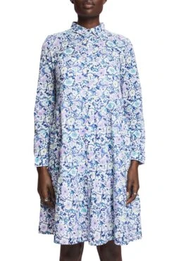 ESPRIT Minikleid Mit Floralem Allover-Muster White -Esprit esprit minikleid mit floralem allover muster white 1