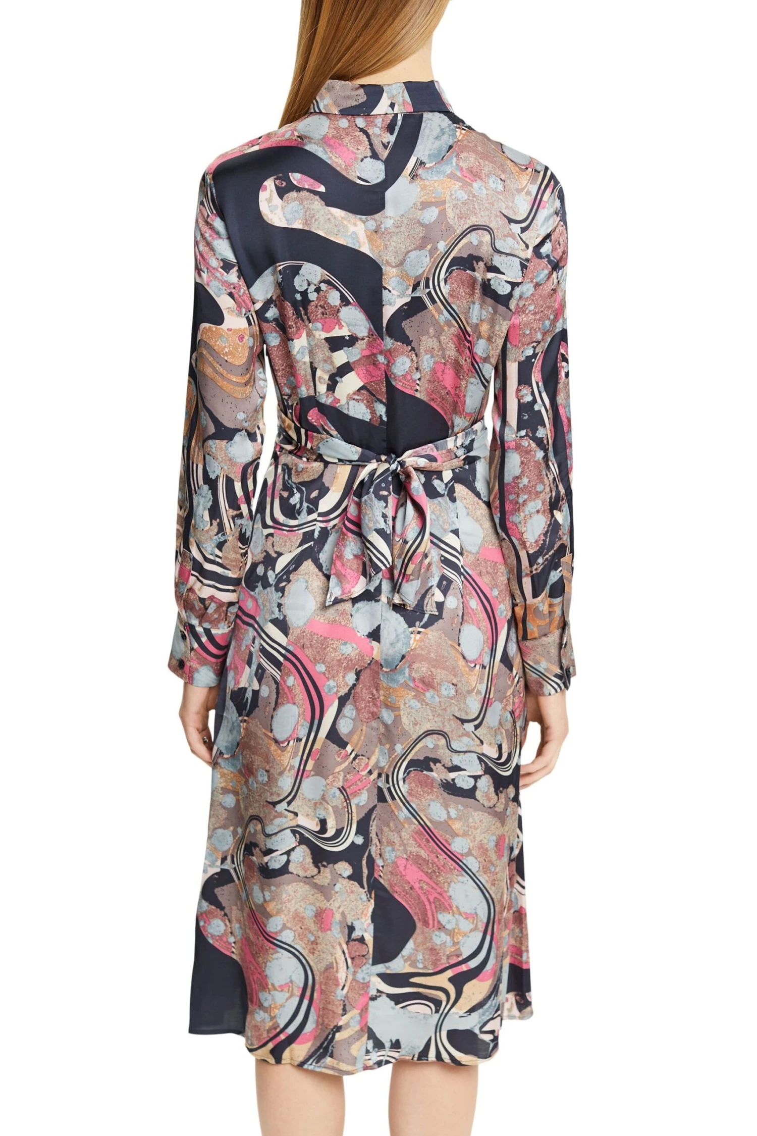 ESPRIT Satinkleid Petrol Blue 5 ESPRIT Satinkleid Petrol Blue – Bild 3