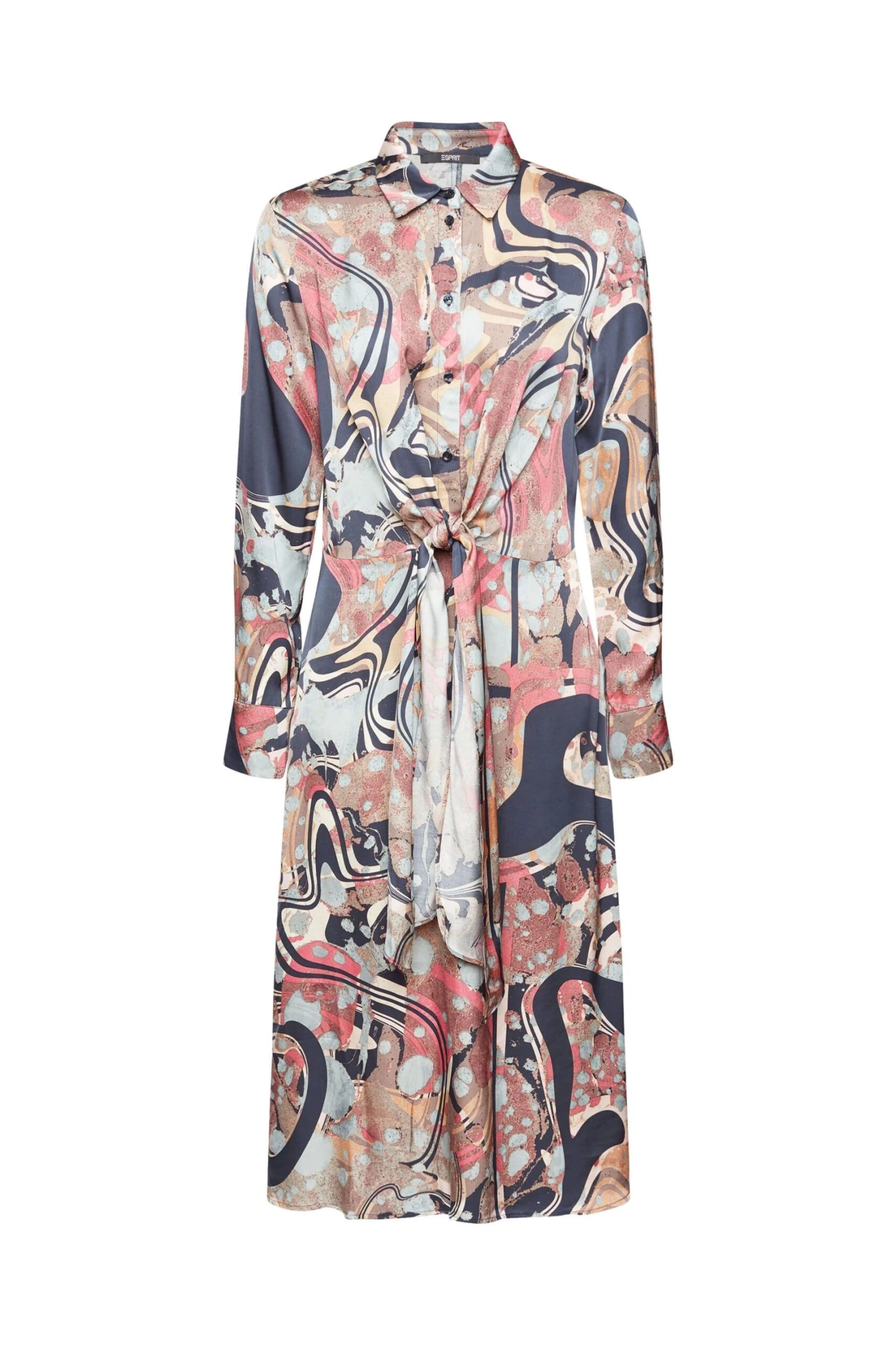 ESPRIT Satinkleid Petrol Blue 3 ESPRIT Satinkleid Petrol Blue