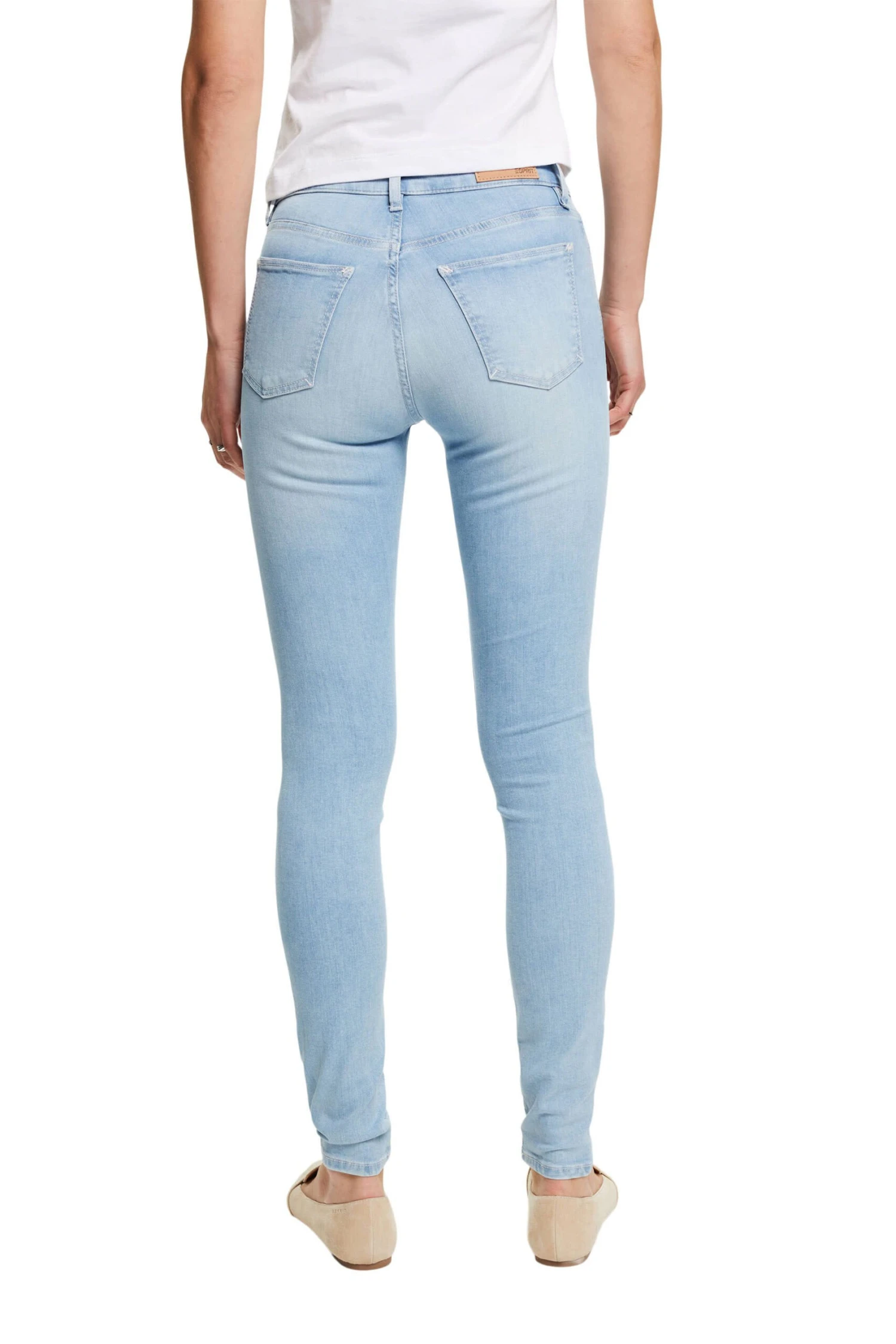 ESPRIT Skinny-Jeans Aus Nachhaltiger Blue Bleached 5 ESPRIT Skinny-Jeans Aus Nachhaltiger Blue Bleached – Bild 3