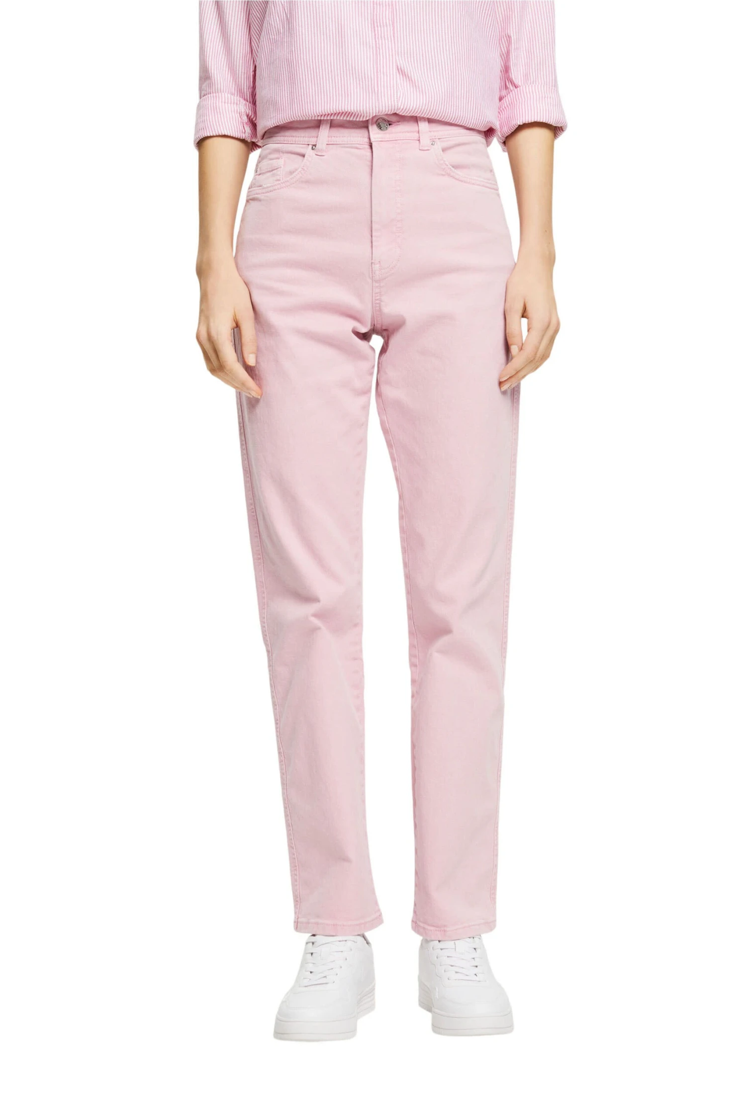 ESPRIT Stretch-Jeans Mit Geradem Bein Pink 4 ESPRIT Stretch-Jeans Mit Geradem Bein Pink – Bild 2