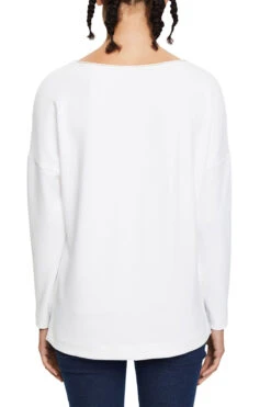 ESPRIT Sweatshirt Mit Metallic-Effekt White -Esprit esprit sweatshirt mit metallic effekt white 2
