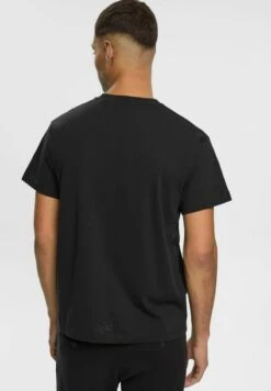 ESPRIT AMBIGRAM CHEST - T-Shirt Print - Black -Esprit f14c1834e8cc4edbaffa31d54bc1faeb