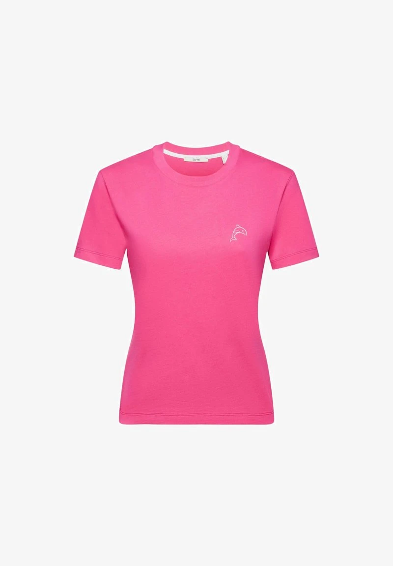 ESPRIT MIT DELFINPRINT - T-Shirt Basic - Pink Fuchsia 6 ESPRIT MIT DELFINPRINT - T-Shirt Basic - Pink Fuchsia – Bild 4