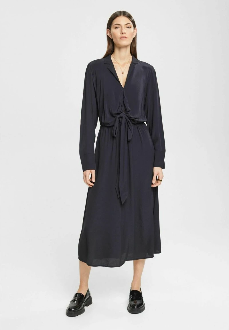 ESPRIT MIDI MIT BINDEDETAIL - Freizeitkleid - Black 3 ESPRIT MIDI MIT BINDEDETAIL - Freizeitkleid - Black