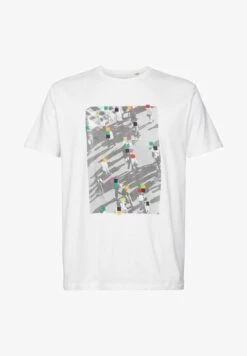 Edc By Esprit REGULAR FIT - T-Shirt Print - White -Esprit f3f5bb46ed704ba0a3245c1259823eca