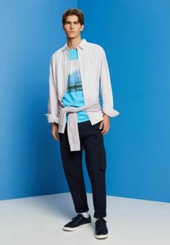 ESPRIT MIT PRINT - T-Shirt Print - Turquoise