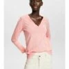 ESPRIT LONGSLEEVE MIT V AUSSCHNITT - Langarmshirt - Pink 1 ESPRIT LONGSLEEVE MIT V AUSSCHNITT - Langarmshirt - Pink -Esprit f55db3fc338542e5acc66654613b24b6