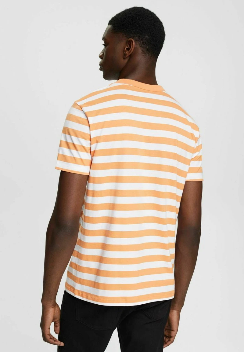 ESPRIT GESTREIFTES MIT RUNDHALSAUSSCHNITT - T-Shirt Print - Golden Orange 5 ESPRIT GESTREIFTES MIT RUNDHALSAUSSCHNITT - T-Shirt Print - Golden Orange – Bild 3
