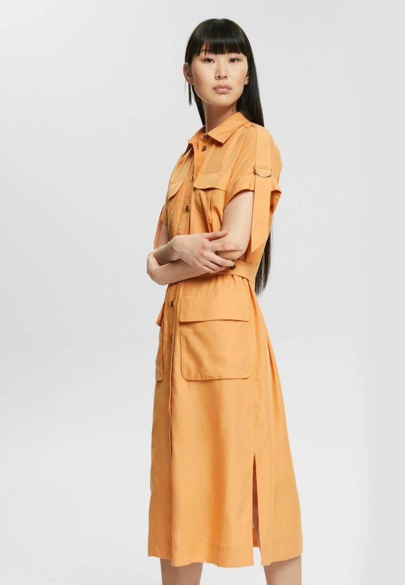 ESPRIT MIT GÜRTEL - Blusenkleid - Orange Red 3 ESPRIT MIT GÜRTEL - Blusenkleid - Orange Red