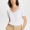 ESPRIT STICHT - T-Shirt Basic - White 1 ESPRIT STICHT - T-Shirt Basic - White -Esprit f6cbe0fb41b3487ab245450fdb0097c7