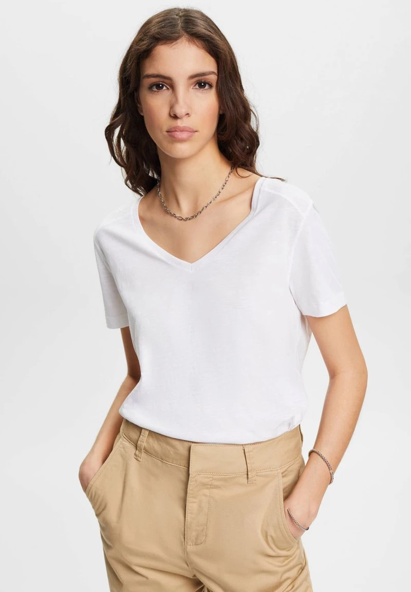ESPRIT STICHT - T-Shirt Basic - White 3 ESPRIT STICHT - T-Shirt Basic - White