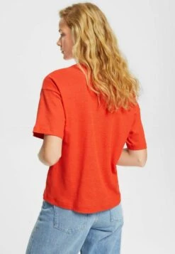 ESPRIT T-Shirt Basic - Orange Red 10 ESPRIT T-Shirt Basic - Orange Red -Esprit f8a8fd65c05344228d87c01e4578cf8d