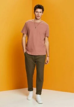 Edc By Esprit T-Shirt Basic - Dark Old Pink -Esprit f966e8ede3e44f6ab9bd0121610fac6e