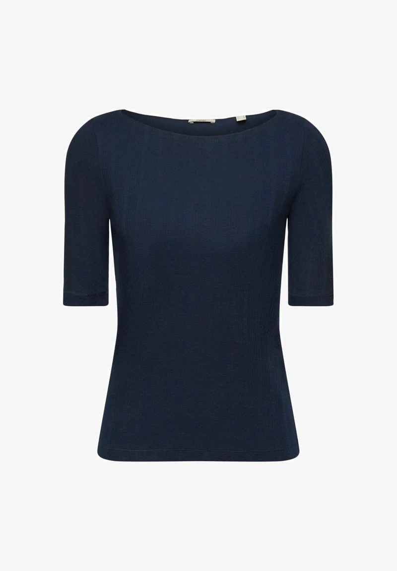 ESPRIT POINTELLE - T-Shirt Basic - Navy 7 ESPRIT POINTELLE - T-Shirt Basic - Navy – Bild 5