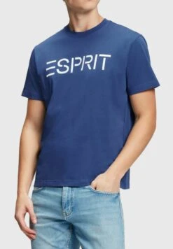 ESPRIT MIT LOGO - T-Shirt Print - Bright Blue