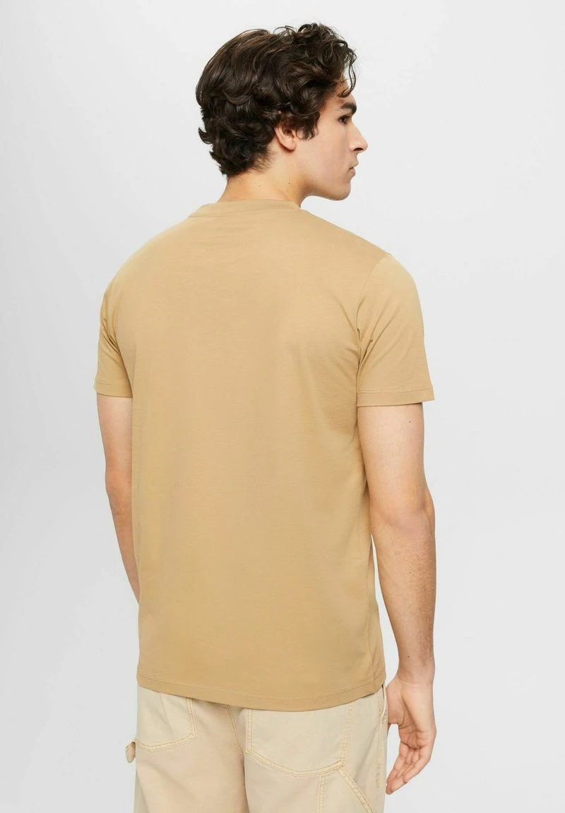 ESPRIT REGULAR FIT - T-Shirt Basic - Beige 5 ESPRIT REGULAR FIT - T-Shirt Basic - Beige – Bild 3