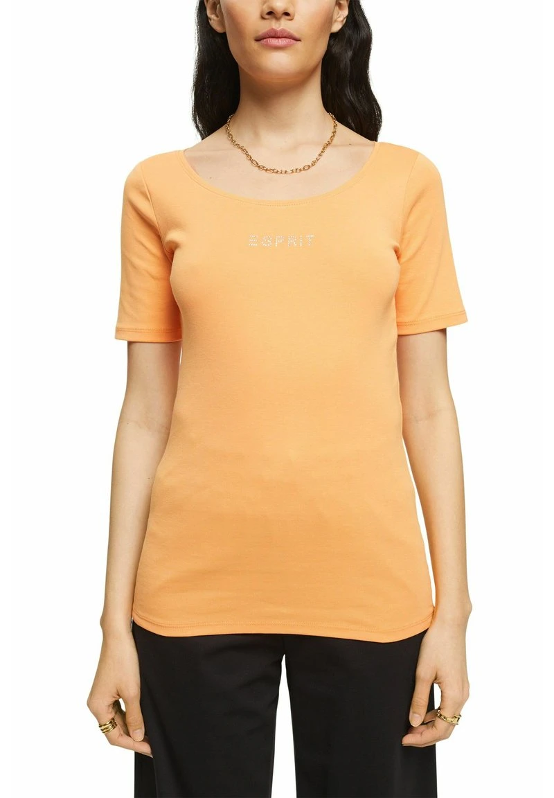 ESPRIT MIT AUFGENÄHTEM LOGO - T-Shirt Basic - Golden Orange 7 ESPRIT MIT AUFGENÄHTEM LOGO - T-Shirt Basic - Golden Orange – Bild 5