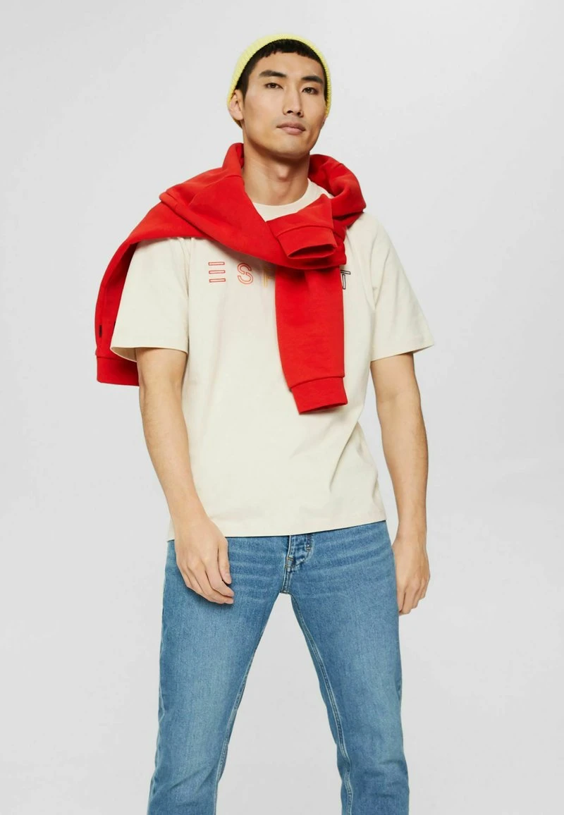 ESPRIT T-Shirt Print - Cream Beige 7 ESPRIT T-Shirt Print - Cream Beige – Bild 5